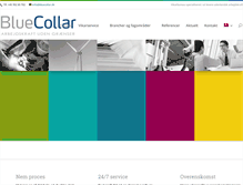 Tablet Screenshot of bluecollar.dk